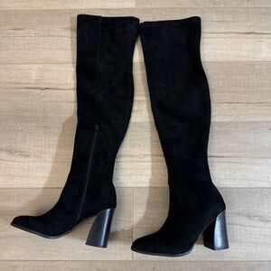 DV By Dolce Vita Womens Gollie Black Over-The-Knee Boots 6.5